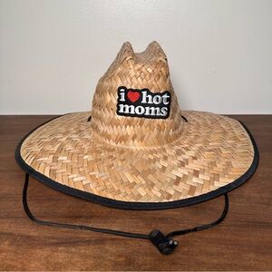 Danny Duncan Official Merch I Love Hot Moms Straw Hat O/S